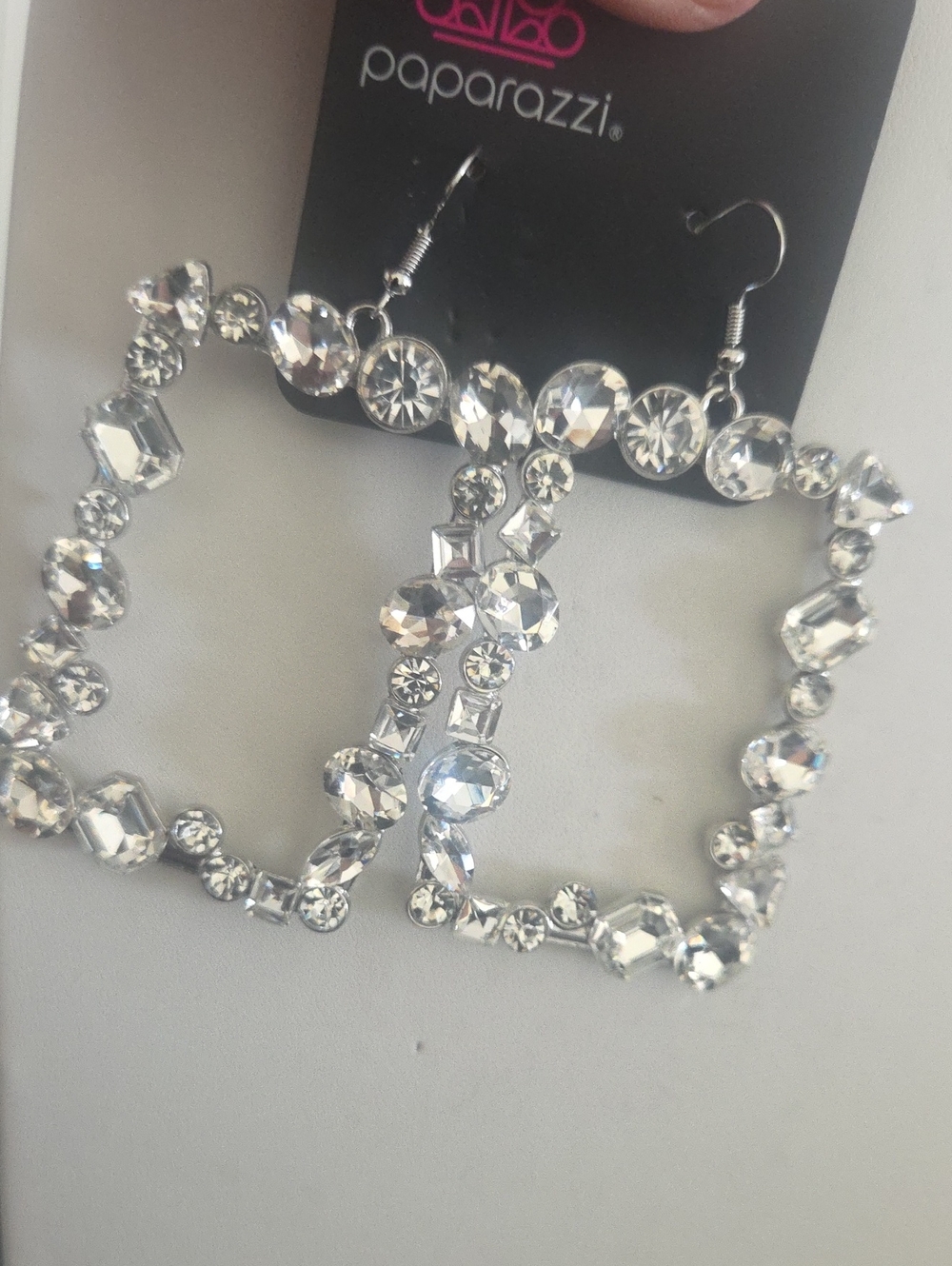 Paparazzi Wishful Wardrobe White Earrings NWT